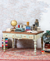 Mesa escritorio antiguo restaurado Samuel - Antique arte y decoracion
