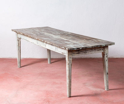 Mesa rústica antigua restaurada La Bustarga - Antique arte y decoracion