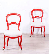Pareja de sillas isabelinas Emma - Antique arte y decoracion