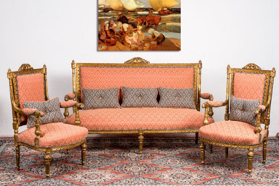 Pareja de sillones Luis XVI antiguos - Antique arte y decoracion