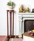 Pedestal antiguo de madera de caoba - Antique arte y decoracion