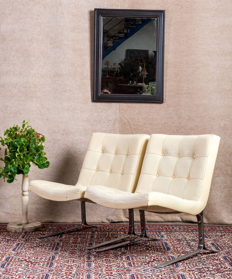 Sillón de piel diseño vintage Tosi - Antique arte y decoracion